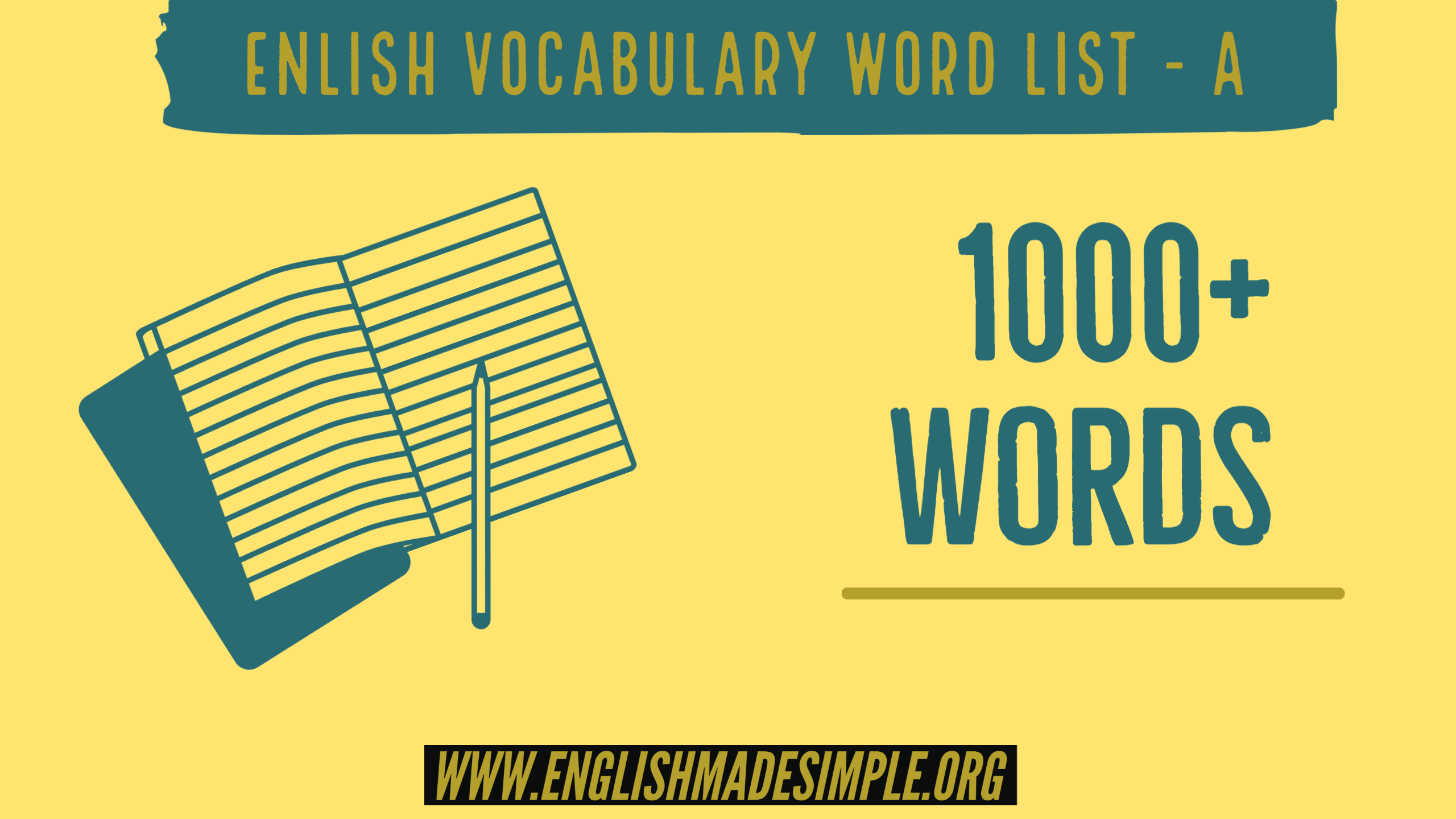 Word List start with A