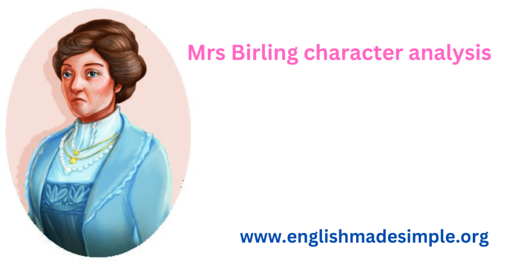 Mrs Birling A Character Analysis English Made Simple 4523