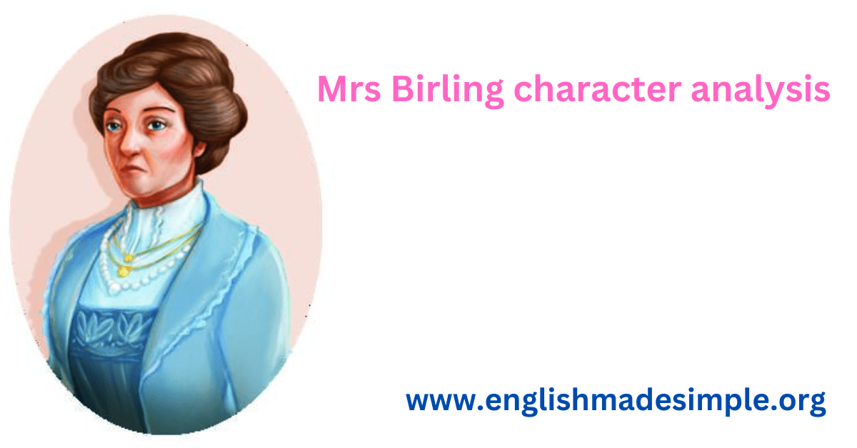 Mrs Birling a character analysis