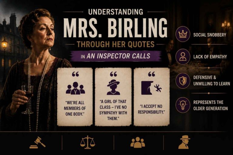 Understanding Mrs. Birling through Her Quotes in An Inspector Calls