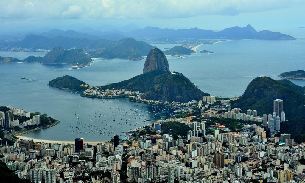 A picture of Rio in Brazil.