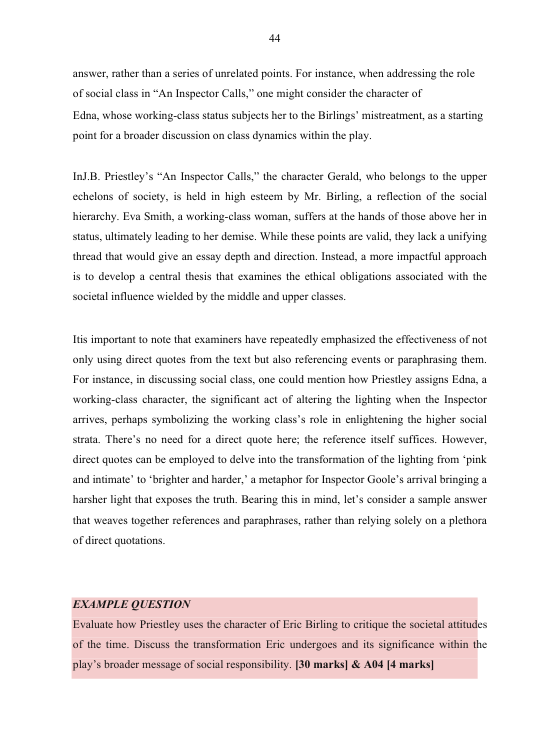 GCSE English Literature Book London