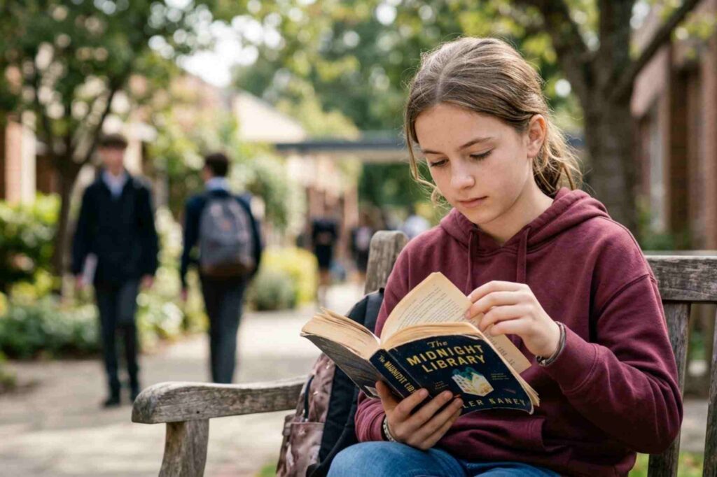 GCSE student reading English Literature 5 11zon