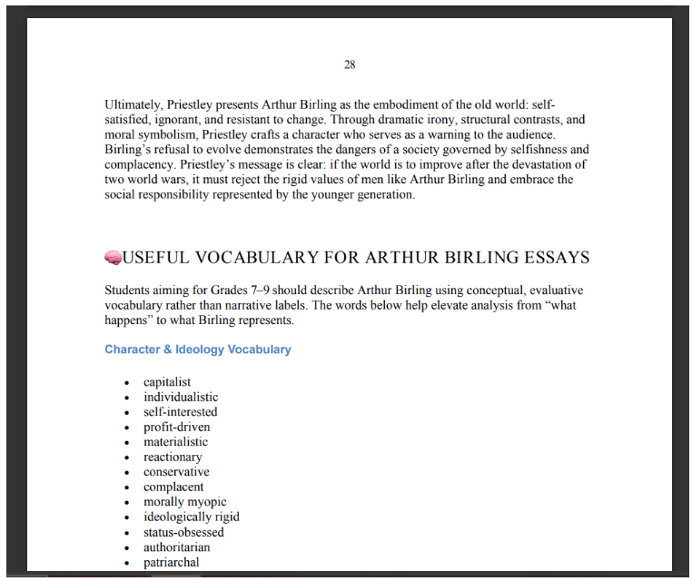 The Ultimate GCSE Revision Guide for An Inspector Calls