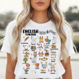 English Teacher Alphabet Shirt