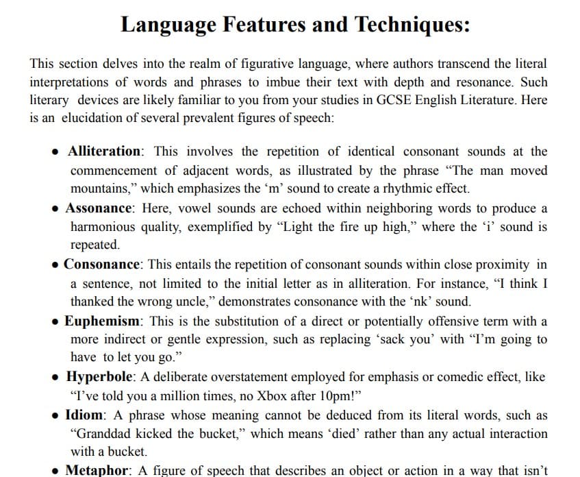 English Techniques