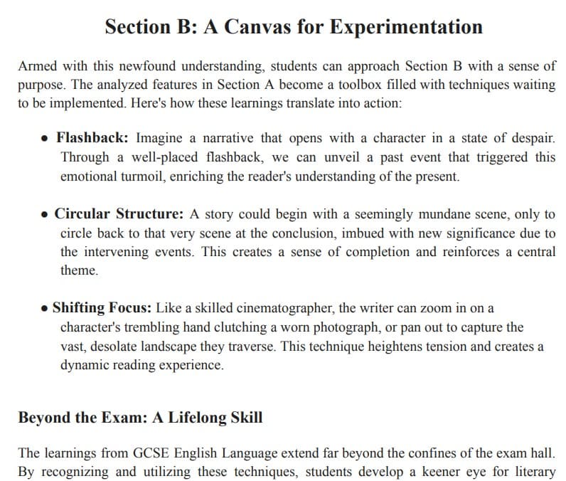 English language GCSE