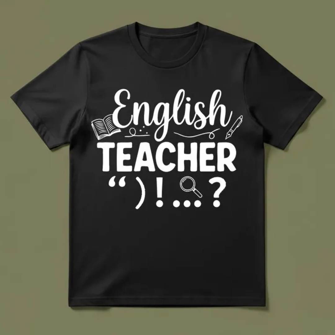 Funny Grammar English Teacher T Shirt ENGLISH