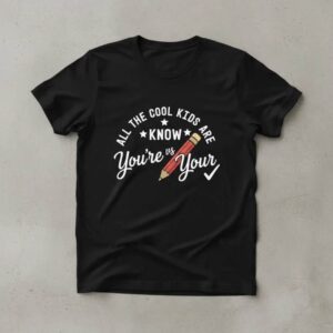 Funny Grammar Teacher T Shirt You're vs Your, English Nerd Tee