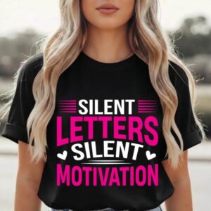 Silent Letters Typography Graphic Tee