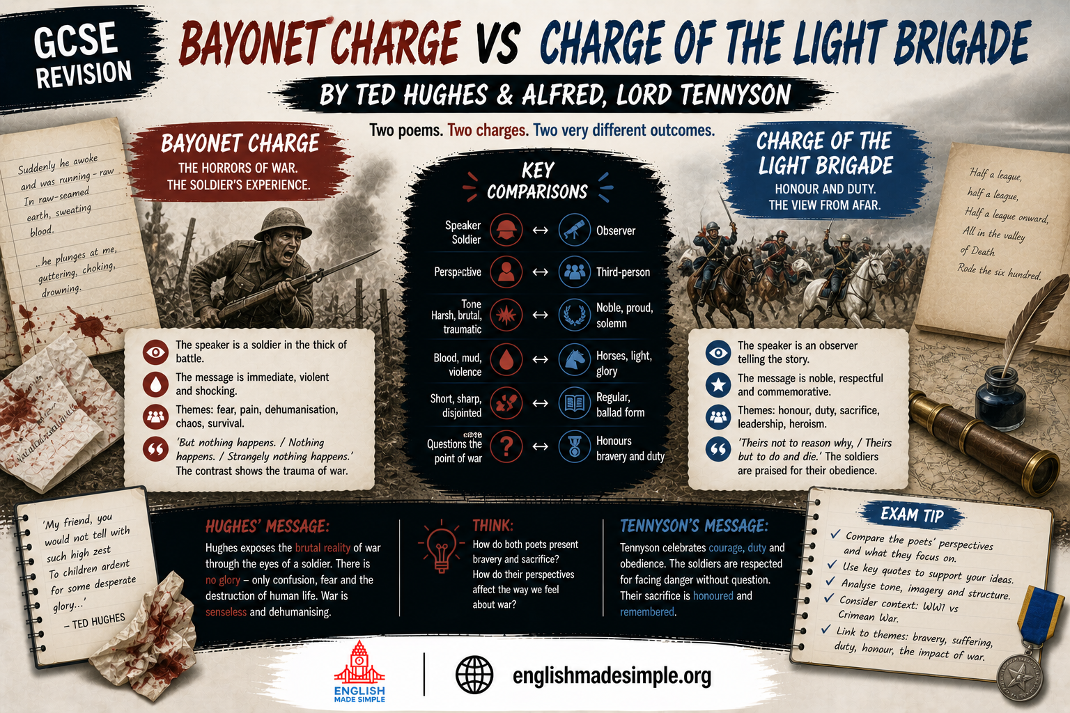 Bayonet charge v charge of the light brigade