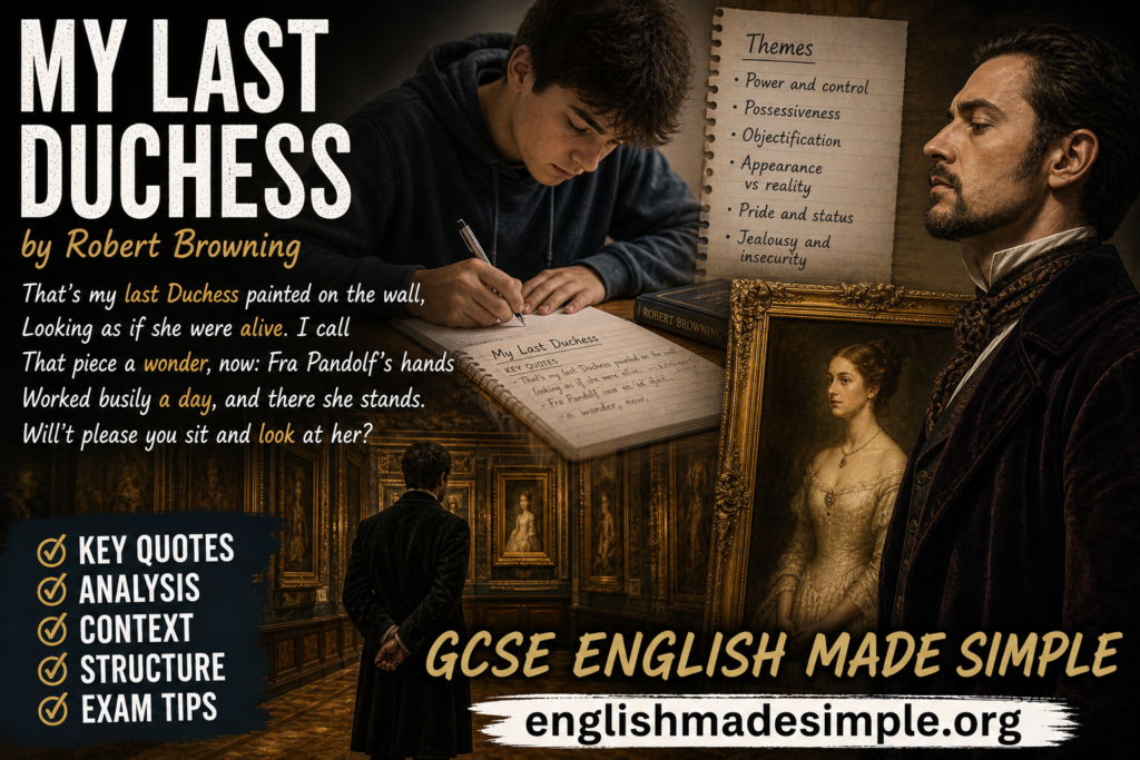 My Last Duchess by Robert Browning – How to Get a Grade 9 (AQA GCSE English Literature) 5 My Last Duchess