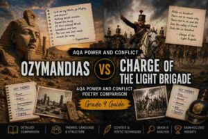 Ozymandias vs Charge of the Light Brigade AQA Power and Conflict Poetry Comparison (Grade 9 Guide)