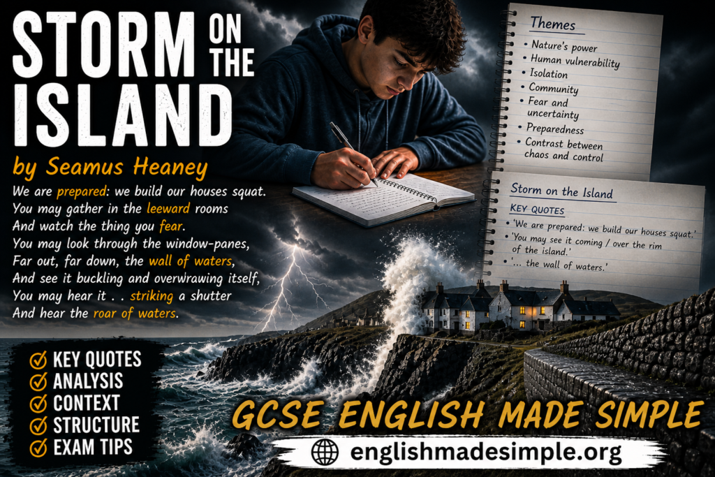 Storm on the Island by Seamus Heaney – How to Get a Grade 9 (AQA GCSE English Literature) 7 Storm on the Island