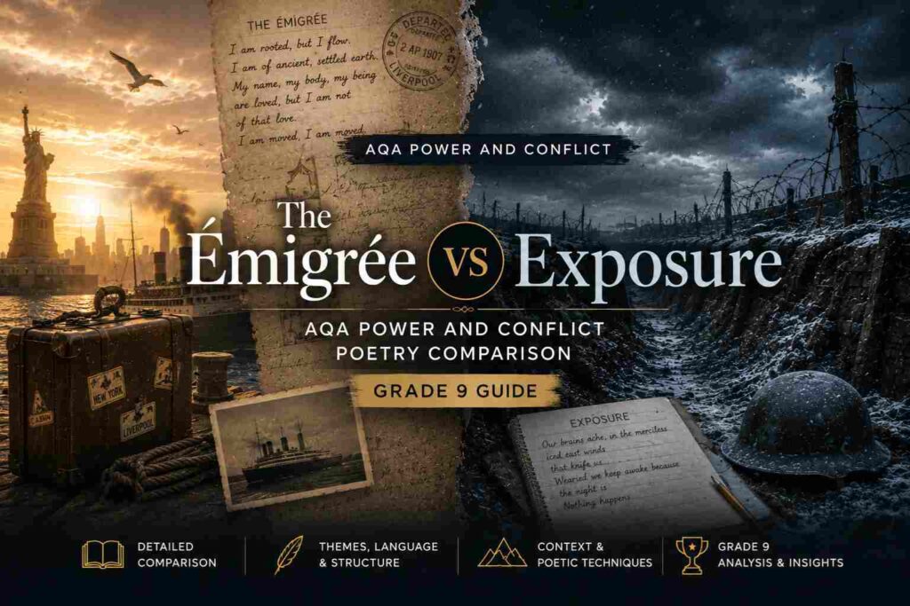 The Émigrée vs Exposure: AQA Power and Conflict Poetry Comparison (Grade 9 Guide) 7 The Émigrée vs Exposure AQA Power and Conflict Poetry Comparison (Grade 9 Guide)