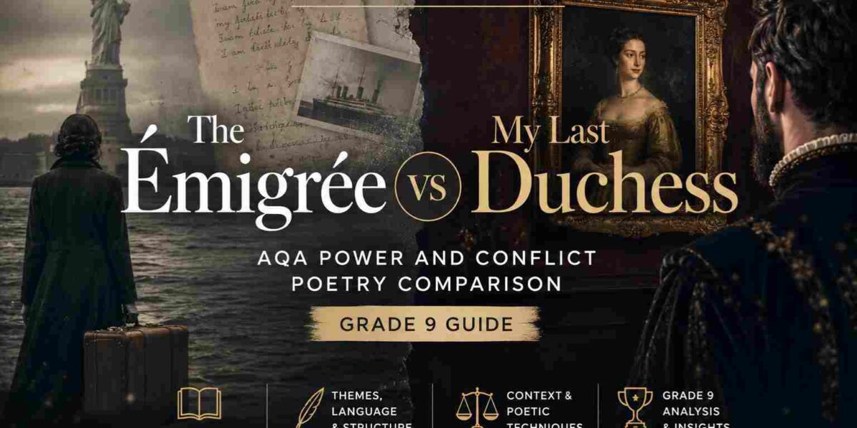 The Émigrée vs My Last Duchess AQA Power and Conflict Poetry Comparison (Grade 9 Guide)