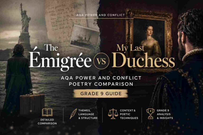 Home Main 26 The Émigrée vs My Last Duchess AQA Power and Conflict Poetry Comparison (Grade 9 Guide)