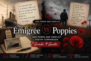 The Émigrée vs Poppies AQA Power and Conflict Poetry Comparison (Grade 9 Guide)