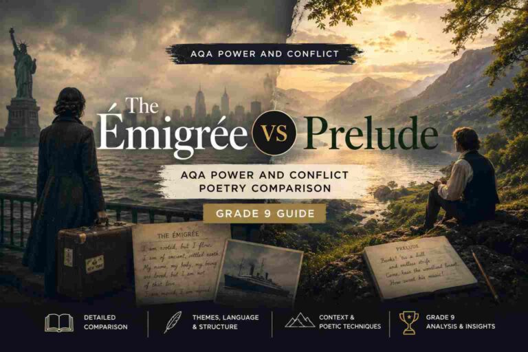 Home Main 25 The Émigrée vs Prelude AQA Power and Conflict Poetry Comparison (Grade 9 Guide)