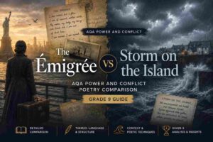 The Émigrée vs Storm on the Island AQA Power and Conflict Poetry Comparison (Grade 9 Guide)