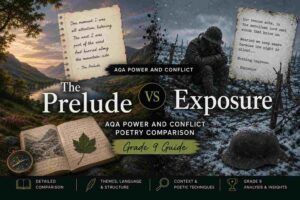 The Prelude vs Exposure AQA Power and Conflict Poetry Comparison (Grade 9 Guide)