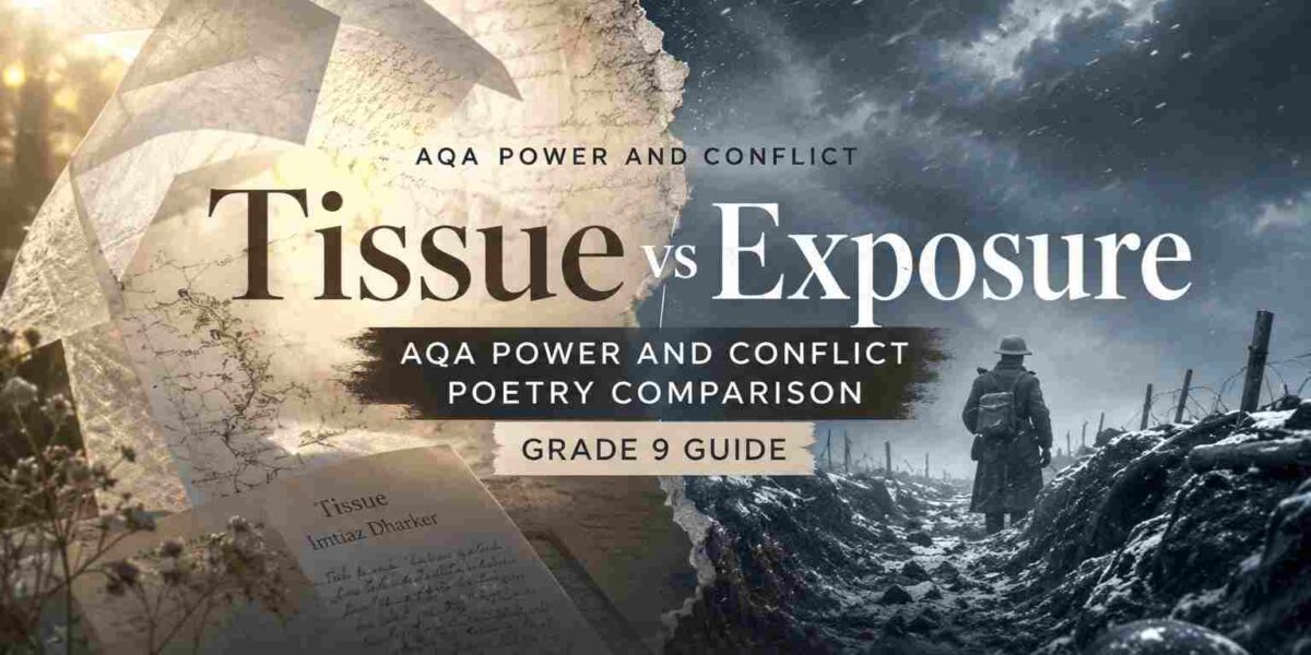 Tissue vs Exposure AQA Power and Conflict Poetry Comparison (Grade 9 Guide)